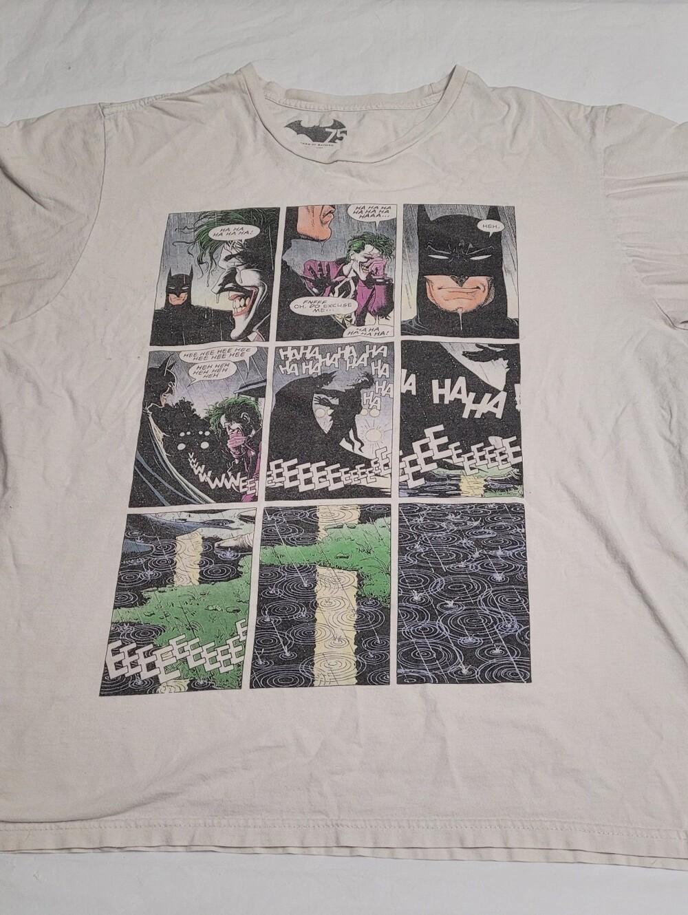 75 Years Of Batman The Killing  Joke The Joker Comic Book Panel  T-shirt 2XL